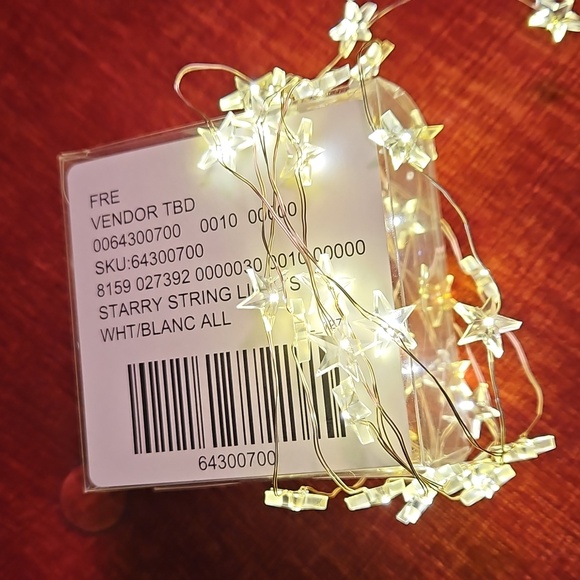 Free People Starry String Lights Mini White 7' Copper Wire With 3 Batteries NWT - Picture 12 of 16
